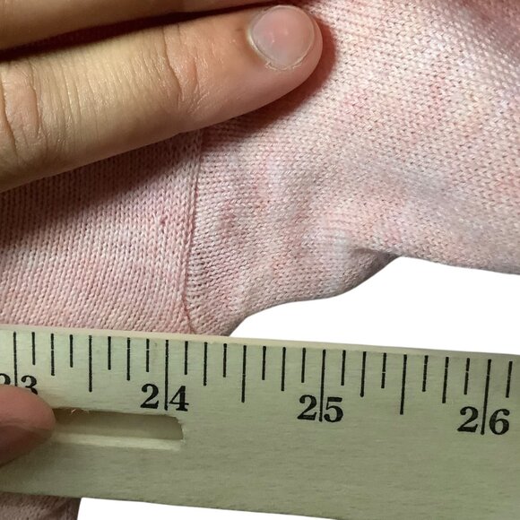 J.Jill Womens V-Neck Pullover Seamed Sweater Large Petite Organic Cotton Blend - Picture 5 of 6